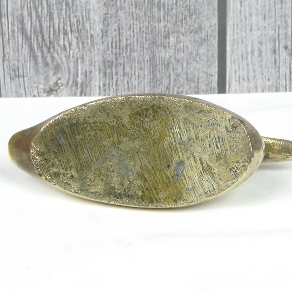 Solid Brass Duck Figure | Small Mallard Figurine | Vintage Brass Decor - Picture 3 of 7